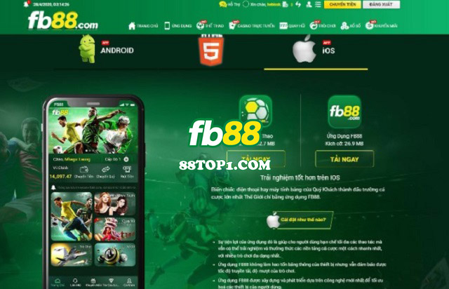 Tai App FB88 cho dien thoai iOS - Tải FB88 App - Giải pháp chơi cá cược cho những người bận rộn