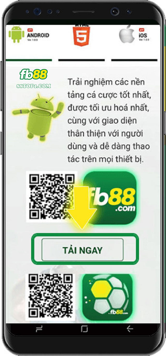 Tai app FB88 cho dien thoai Android 1 - Tải App FB88 về điện thoại iOS và Android như thế nào?